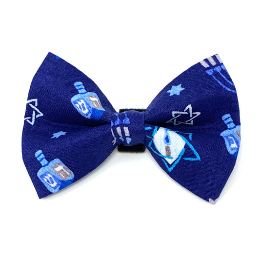 Hanukkah Dog Bow Tie