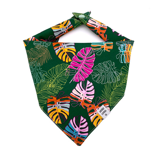 Monstera Jungle Dog Bandana