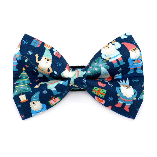 Naughty Gnomes Dog Bow Tie