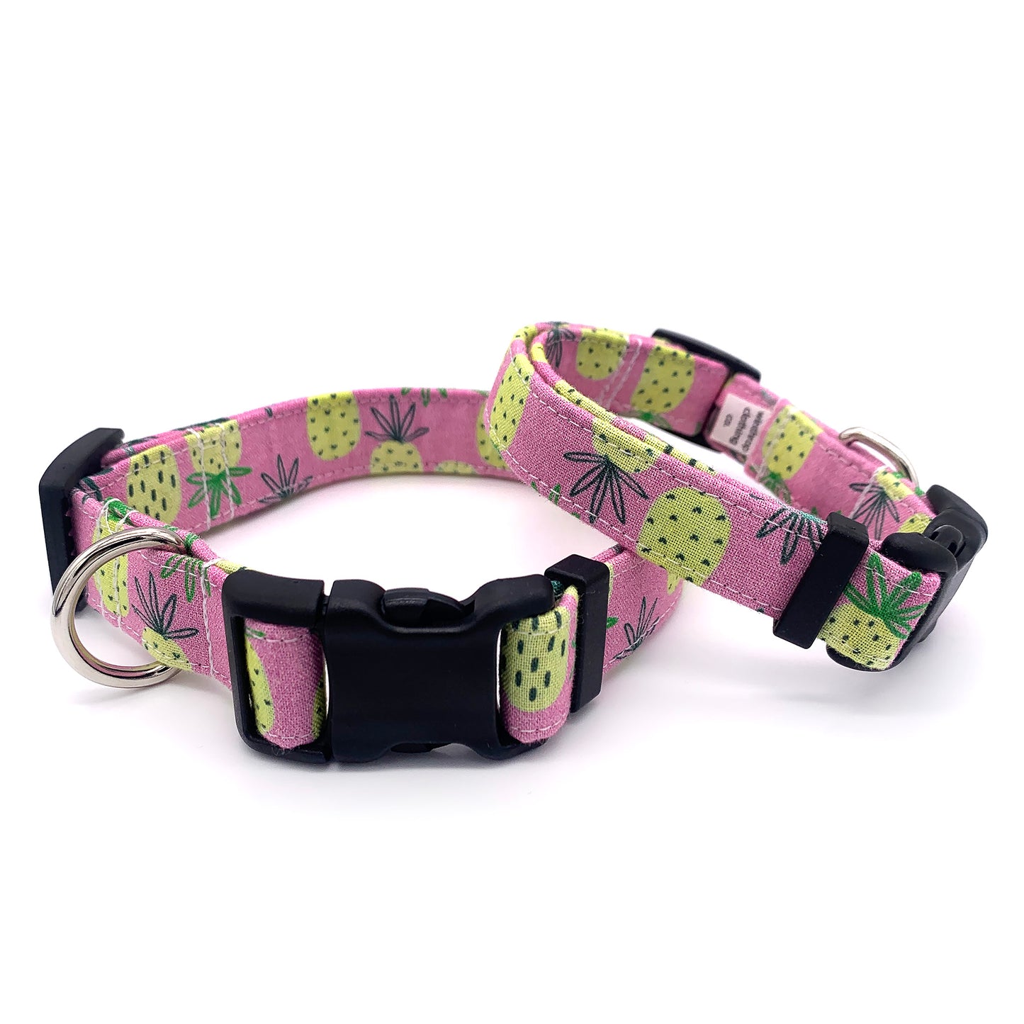 Pink Pineapple Dog Collar