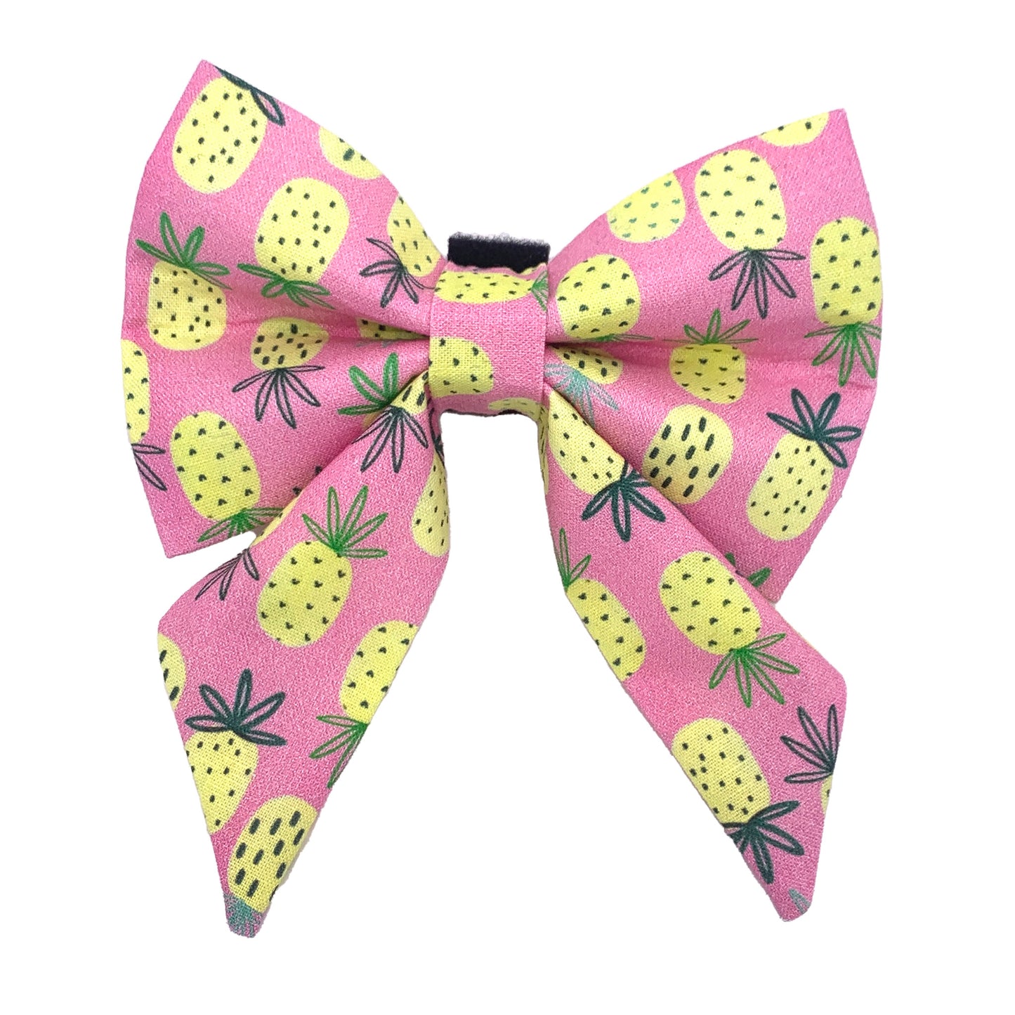 Pink Pineapple Dog Bow