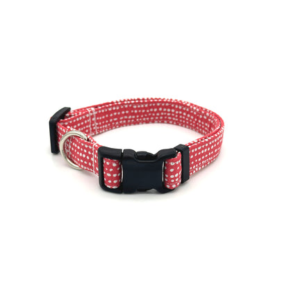 Red Polka Dot Dog Collar
