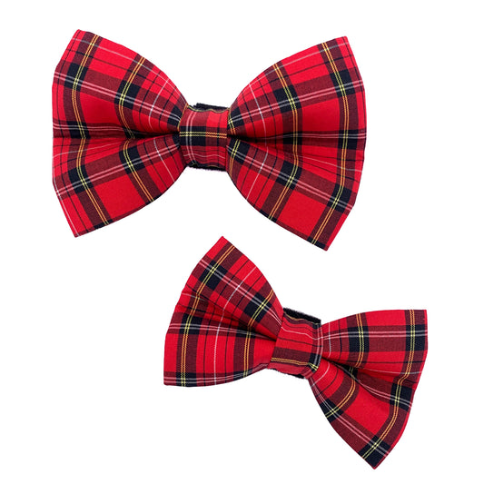 Rowan Plaid Dog Bow Tie