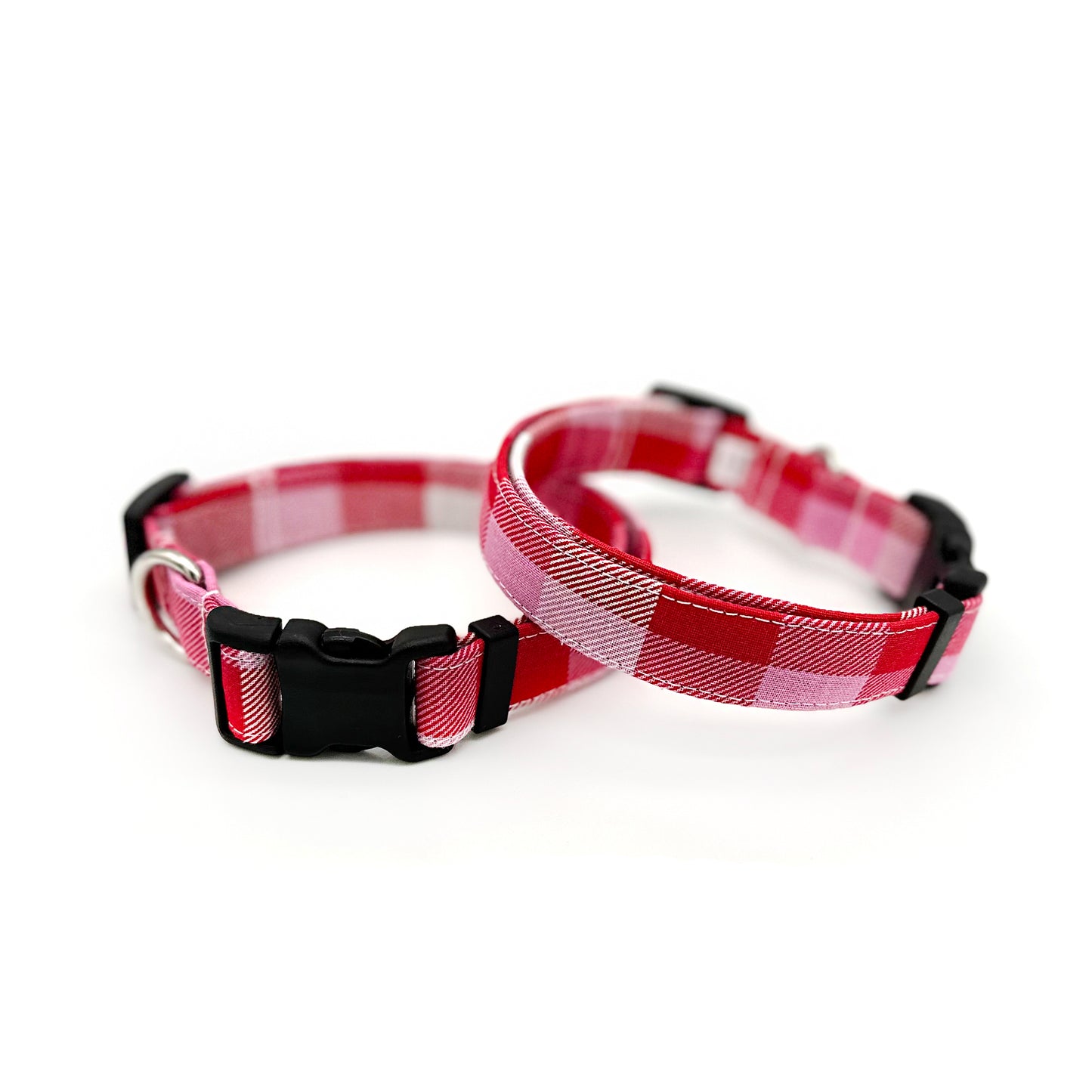 Valentine's Day Check Dog Collar