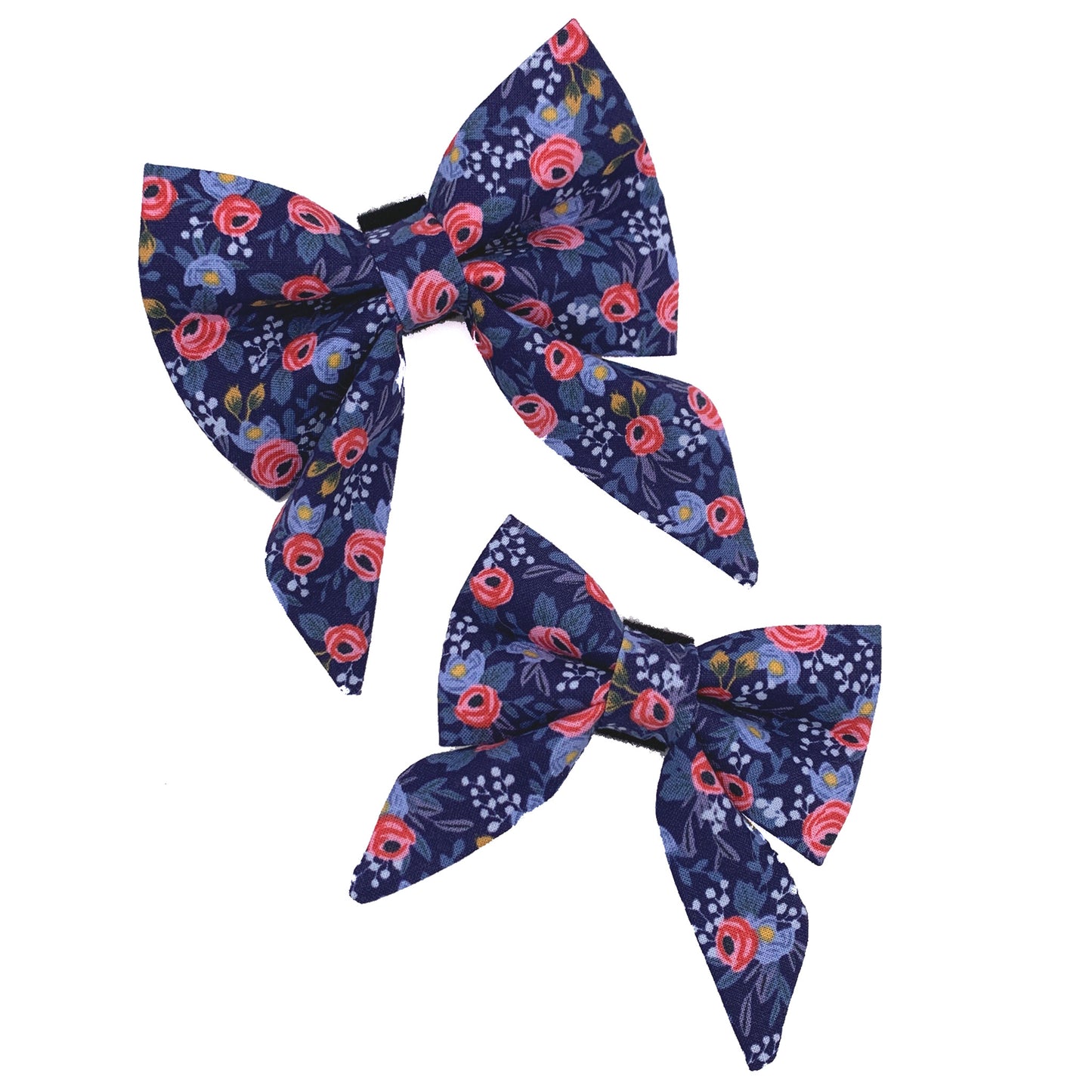 Very Peri Floral Dog Bow
