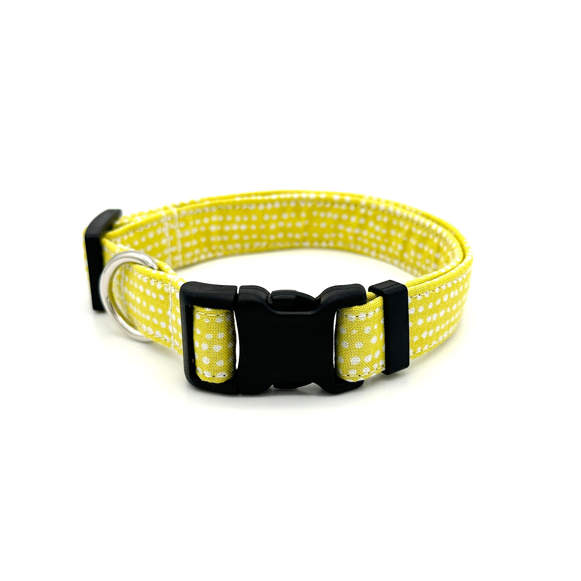 Yellow Polka Dot Dog Collar
